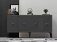 Konsolbord Hanah Home Midas Antracit Guld Spånskiva 150x79x40 cm - Byråer och skåp - 8683742835783 - 2