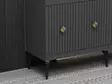 Konsolbord Hanah Home Midas Antracit Guld Spånskiva 150x79x40 cm - Byråer och skåp - 8683742835783 - 4