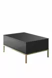 Soffbord Hanah Home Lord Antracit Guld Spånskiva 90x40x60 cm - Soffbord - 8684282483953 - 1