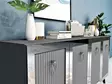 Konsolbord Hanah Home Bare Antracit Silver Spånskiva 150x40x80 cm - Byråer och skåp - 8683742034933 - 3