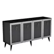 Konsolbord Hanah Home Bare Antracit Silver Spånskiva 150x40x80 cm - Byråer och skåp - 8683742034933 - 7