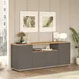 Konsolbord Hanah Home FR15AA Furu Antracit Spånskiva 180x75x44,5 cm - Byråer och skåp - 8684282994053 - 3