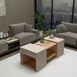 Soffbord Hanah Home Sartos Furu Beige Spånskiva 100x37x40 cm - Soffbord - 8684283433803 - 3