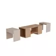 Soffbord Hanah Home Sartos Furu Beige Spånskiva 100x37x40 cm - Soffbord - 8684283433803 - 8