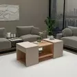 Soffbord Hanah Home Sartos Furu Beige Spånskiva 100x37x40 cm - Soffbord - 8684283433803 - 4