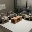 Soffbord Hanah Home Sartos Furu Beige Spånskiva 100x37x40 cm - Soffbord - 8684283433803 - 5
