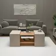 Soffbord Hanah Home Sartos Furu Beige Spånskiva 100x37x40 cm - Soffbord - 8684283433803 - 2