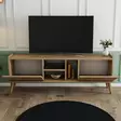 TV-bänk Hanah Home Carmen 1532 Ek Spånskiva 150x52x34 cm - TV-bänkar - 8683743041893 - 4
