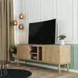 TV-bänk Hanah Home Carmen 1532 Ek Spånskiva 150x52x34 cm - TV-bänkar - 8683743041893 - 3