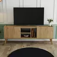 TV-bänk Hanah Home Carmen 1532 Ek Spånskiva 150x52x34 cm - TV-bänkar - 8683743041893 - 2