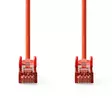 CAT6 Nätverkskabel | RJ45 hane | RJ45 hane | S/FTP | 0.50 m | Rund | LSZH | Röd | Label - Dator och nätverk - 5412810423743 - 10