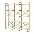 Bokhylla Hanah Home Vg6 Ge Vit Marmormönster Spånskiva Metall 170x175x30 cm - Bokhyllor - 8683743451593 - 6