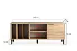 TV-bänk Hanah Home Bodegas Ek Spånskiva 140x55x40 cm - TV-bänkar - 8683342427333 - 6