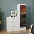 Förvaringsskåp Hanah Home Cc6W Vit Spånskiva 60x72x47 cm 40x140x47 cm - Skåp och byråer - 8683342772303 - 2