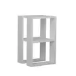 Sängbord Hanah Home Lonie Vit Spånskiva 30x55x30 cm - Nattduksbord - 8681181862353 - 2