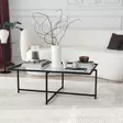 Soffbord Hanah Home Sun S408 Svart Härdat Glas 94x35x64 cm - Soffbord - 8683342949583 - 5