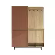 Hallmöbel Hanah Home OS1-SK Ek Spånskiva 147,4x195,6x35,5 cm - Hallskåp - 8684283262793 - 1
