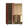 Hallmöbel Hanah Home OS1-SK Ek Spånskiva 147,4x195,6x35,5 cm - Hallskåp - 8684283262793 - 5
