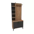 Hallmöbel Hanah Home Julendor Furu Antracit Spånskiva 74,4x182,8x33 cm - Hallskåp - 8684283433773 - 1