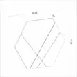 Spegel Hanah Home Saga Vit MDF 70x60x2,2 cm - Speglar - 8683743822843 - 6