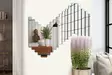 Spegel Hanah Home Rectangular Stripe Silver Akryl 100x40 cm - Speglar - 8684282469513 - 3