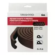 Mag-Pro P-profil fönstertätning, 6 m, brun – EPDM-gummi, självhäftande - Fönster- och dörrtätningar - 6418536038253 - 7