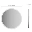 Innosanit 80 cm LED-strålkastare för badrum med anti-fog-funktion - Badrumsmöbler - 6438014427973 - 5