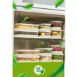 Kylskåpsorganisatör Hermia Grå Plast 14 Delar - Matlådor och matförvaringsbehållare - 8684283501243 - 3