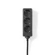 Gren kontakt | Jordad kontakt / Typ F (CEE 7/7) | 3-vägs | 5.00 m | 3680 W | 16 A | Svart - Förlängningskablar - 5412810465903 - 30