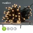Julbelysning | Sträng | 96 LED's | Varm Vit | 7.20 m | Ljuseffekter: 7 | Inomhus eller Utomhus | Batteridriven - Nedis produkter - 5412810407293 - 5