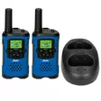 Walkie-Talkie Set | 2 handenheter | Upp till 7 km | Frekvenskanaler: 8 | PTT / VOX | 24 h standby | Laddningsstation ingår | Hörlursutgång | Blå / Svart - Walkie-talkies och megafoner - 8712412592623 - 75
