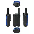 Walkie-Talkie Set | 2 handenheter | Upp till 7 km | Frekvenskanaler: 8 | PTT / VOX | 24 h standby | Laddningsstation ingår | Hörlursutgång | Blå / Svart - Walkie-talkies och megafoner - 8712412592623 - 46