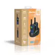 Walkie-Talkie Set | 2 handenheter | Upp till 7 km | Frekvenskanaler: 8 | PTT / VOX | 24 h standby | Laddningsstation ingår | Hörlursutgång | Blå / Svart - Walkie-talkies och megafoner - 8712412592623 - 69