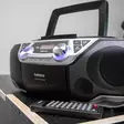 Bärbar Boombox med DAB+/FM-radio, Bluetooth®, CD, kassettbandspelare och USB-spelare Silver - Radioapparater - 8711902065043 - 53