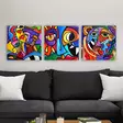 Canvastavla Wallity Flerfärgad Canvas 30x90 cm 3 Delar - Tavlor och ramar - 8681875794373 - 2