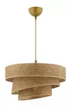 Taklampa Opviq Couper Hazeran Beige Metall Bomull 40 x 40 cm - Tak- och vägglampor - 8684283466283 - 4