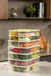 Förvaringslåda Set Hermia Gul Plast 20 Delar - Matlådor och matförvaringsbehållare - 8684283210213 - 2