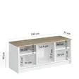 Skoskåp Hanah Home London Vit Ek Spånskiva 100x40x35 cm - Skoskåp - 8683342497763 - 5
