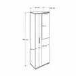 Skoskåp Hanah Home Shc629Bb Vit Spånskiva 60x187x35 cm - Skoskåp - 8682870658493 - 9