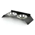Matskål Hanah Home Pet018 Svart Metall 50x6x20 cm - Mat- och dryckeskärl - 8682870777163 - 1