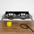 Matskål Hanah Home Pet018 Svart Metall 50x6x20 cm - Mat- och dryckeskärl - 8682870777163 - 4