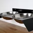 Matskål Hanah Home Pet018 Svart Metall 50x6x20 cm - Mat- och dryckeskärl - 8682870777163 - 9