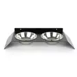Matskål Hanah Home Pet018 Svart Metall 50x6x20 cm - Mat- och dryckeskärl - 8682870777163 - 10