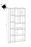 Bokhylla Hanah Home Demios Ek Spånskiva 75x170x18 cm - Bokhyllor - 8683743015863 - 4