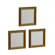 Spegelset Hanah Home Otto Guld MDF 40x40x3 cm - Speglar - 8683743822713 - 1