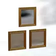 Spegelset Hanah Home Otto Guld MDF 40x40x3 cm - Speglar - 8683743822713 - 5
