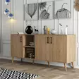 Konsolbord Hanah Home Exxen Ek Spånskiva 180x80x45 cm - Byråer och skåp - 8683743041763 - 2