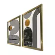 Inramad MDF-tavla Wallity Guld Vit Svart MDF 38x53 cm 2 Delar - Tavlor och ramar - 8683743825073 - 3