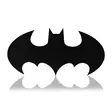 Dekorativ Led Väggdekor Wallxpert Batman Gul MDF 50x25 cm - Tavlor och ramar - 8682870904033 - 1