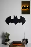 Dekorativ Led Väggdekor Wallxpert Batman Gul MDF 50x25 cm - Tavlor och ramar - 8682870904033 - 2
